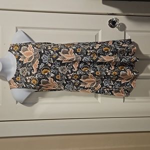 Loft, sleeveless, floral, dress.  Size S.